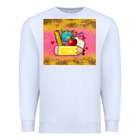White back to school custom name Premium Sweatshirt - Zillion Design Studio