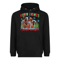 Black barn lights and silent nights Heavyweight Hoodie - MaliasSmallBusiness