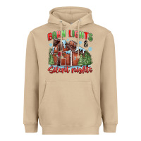 Mushroom barn lights and silent nights Heavyweight Hoodie - MaliasSmallBusiness