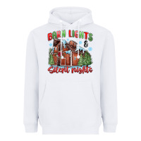 White barn lights and silent nights Heavyweight Hoodie - MaliasSmallBusiness