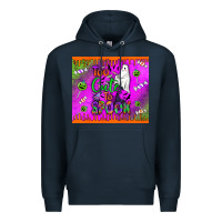 Navy too cute to spook Premium Hoodie - BundleAndBundleShop