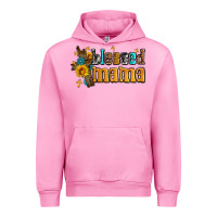 Fuchsia Pink blessed mama Urban Hoodie - AdoDesignShop