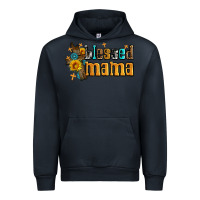 Navy blessed mama Urban Hoodie - AdoDesignShop