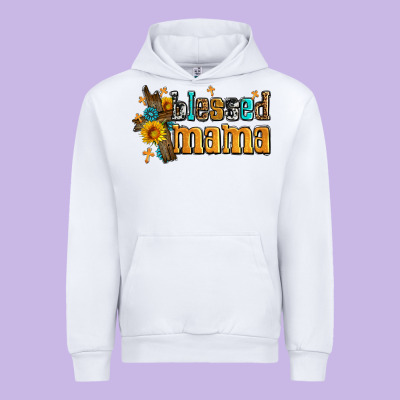 Blessed Mama Urban Hoodie Designed By Adodesignshop