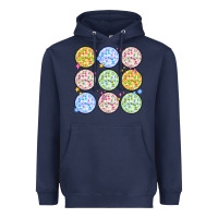 Navy disco balls Heavyweight Hoodie - MaliasSmallBusiness