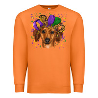 Carrot mardi gras hat dachshund Premium Sweatshirt - RanaPortraitStore