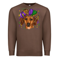 Chestnut mardi gras hat dachshund Premium Sweatshirt - RanaPortraitStore