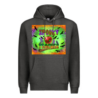 Charcoal Heather spooky teacher Premium Hoodie - BundleAndBundleShop