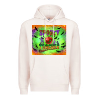Pale Pink spooky teacher Premium Hoodie - BundleAndBundleShop
