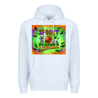 White spooky teacher Premium Hoodie - BundleAndBundleShop