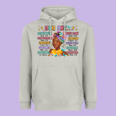Heavyweight Hoodie you are beautiful victorious enough strong