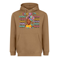 Toasted Coconut you are beautiful victorious enough strong Heavyweight Hoodie - MaliasSmallBusiness
