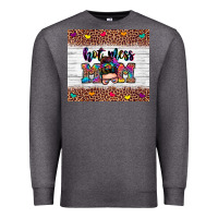 Charcoal Heather hot mess mom Premium Sweatshirt - Zillion Design Studio