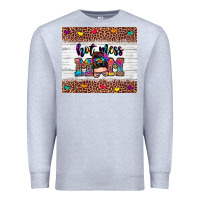 Heather Grey hot mess mom Premium Sweatshirt - Zillion Design Studio