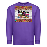 Purple hot mess mom Premium Sweatshirt - Zillion Design Studio