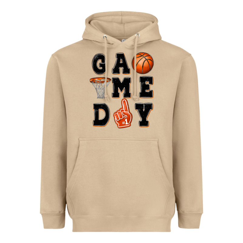 Basketball Game Day Heavyweight Hoodie by MaliasSmallBusiness | Teevron