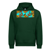 Forest Green skeleton coffee and coffee plants 11 oz Urban Hoodie - Artiststas