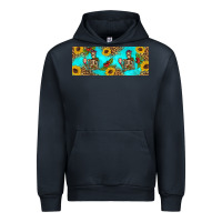 Navy skeleton coffee and coffee plants 11 oz Urban Hoodie - Artiststas