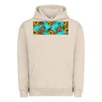 Pigment French Oak skeleton coffee and coffee plants 11 oz Urban Hoodie - Artiststas