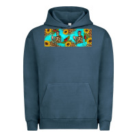 Pigment Midnight Navy skeleton coffee and coffee plants 11 oz Urban Hoodie - Artiststas