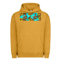 Pigment Peanut Butter skeleton coffee and coffee plants 11 oz Urban Hoodie - Artiststas