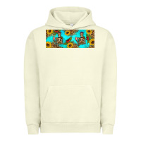 Pigment Pistachio skeleton coffee and coffee plants 11 oz Urban Hoodie - Artiststas
