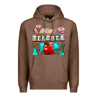 Chestnut teacher mom Premium Hoodie - AdoDesignShop