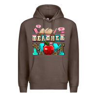 Coffee teacher mom Premium Hoodie - AdoDesignShop