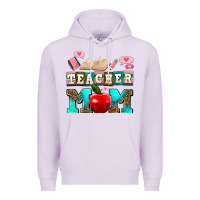 Lilac teacher mom Premium Hoodie - AdoDesignShop