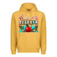 Mustard teacher mom Premium Hoodie - AdoDesignShop