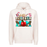 Pale Pink teacher mom Premium Hoodie - AdoDesignShop
