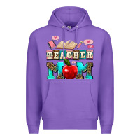 Purple teacher mom Premium Hoodie - AdoDesignShop