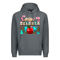 Rock teacher mom Premium Hoodie - AdoDesignShop