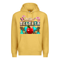 Antique Gold teacher mom Premium Hoodie - AdoDesignShop