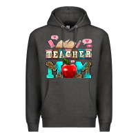 Charcoal Heather teacher mom Premium Hoodie - AdoDesignShop