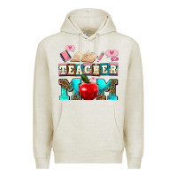 Oatmeal Heather teacher mom Premium Hoodie - AdoDesignShop
