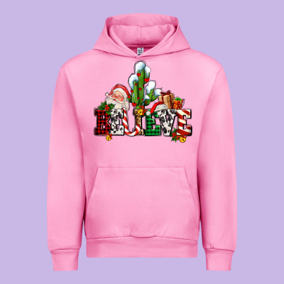 Believe Christmas And Santa Urban Hoodie Designed By Adodesignshop
