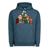 Pigment Midnight Navy believe christmas and santa Urban Hoodie - AdoDesignShop