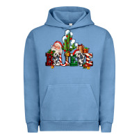 Pigment Pebble Blue believe christmas and santa Urban Hoodie - AdoDesignShop
