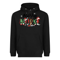Black merry nurse Heavyweight Hoodie - MaliasSmallBusiness