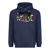 Navy merry nurse Heavyweight Hoodie - MaliasSmallBusiness
