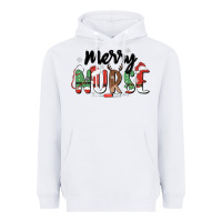 White merry nurse Heavyweight Hoodie - MaliasSmallBusiness