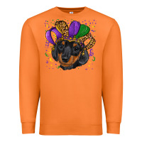 Carrot mardi gras hat dachshund puppy Premium Sweatshirt - RanaPortraitStore