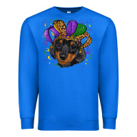 True Royal mardi gras hat dachshund puppy Premium Sweatshirt - RanaPortraitStore