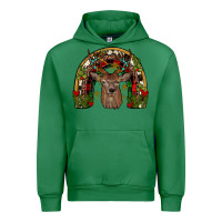 Emerald deer rainbow Urban Hoodie - JahusDesignShop