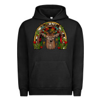 Pigment Black deer rainbow Urban Hoodie - JahusDesignShop