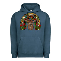 Pigment Midnight Navy deer rainbow Urban Hoodie - JahusDesignShop