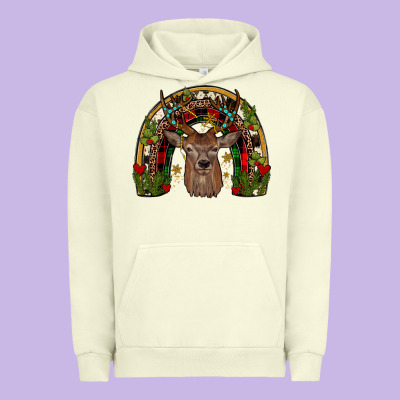 Deer Rainbow Urban Hoodie Designed By Jahusdesignshop