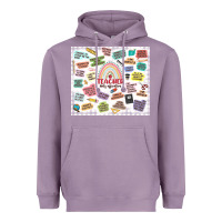 Lavender teacher daily affirmations Heavyweight Hoodie - MaliasSmallBusiness