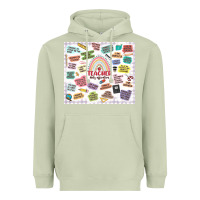 Matcha teacher daily affirmations Heavyweight Hoodie - MaliasSmallBusiness